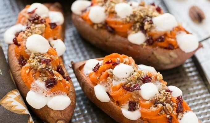 Twice Baked Sweet Potatoes