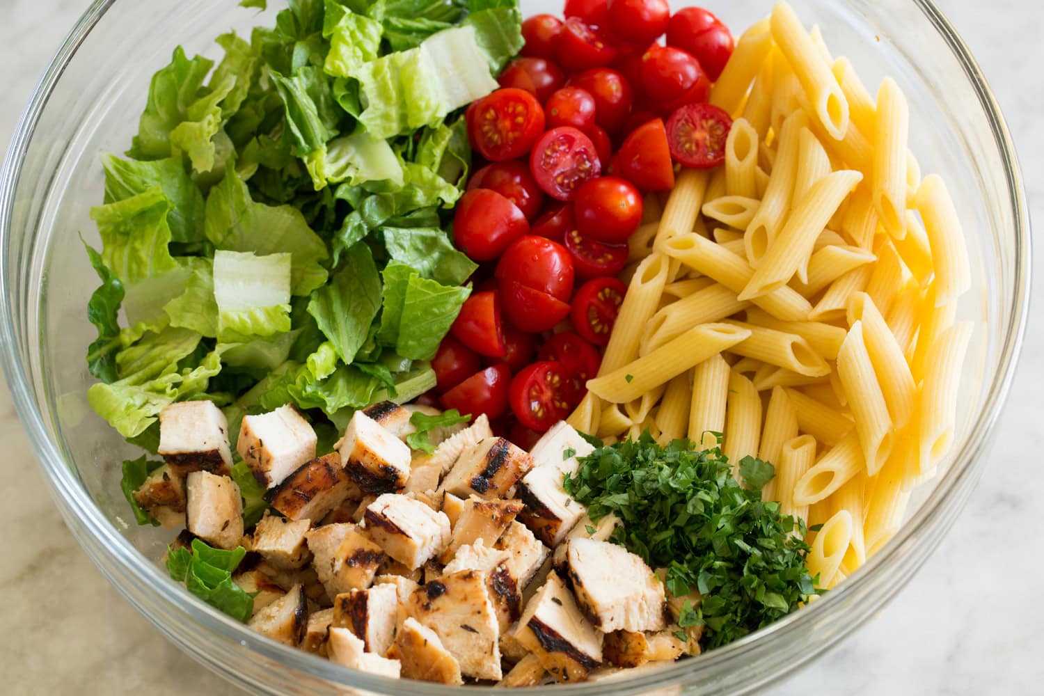 Chicken Caesar Pasta Salad