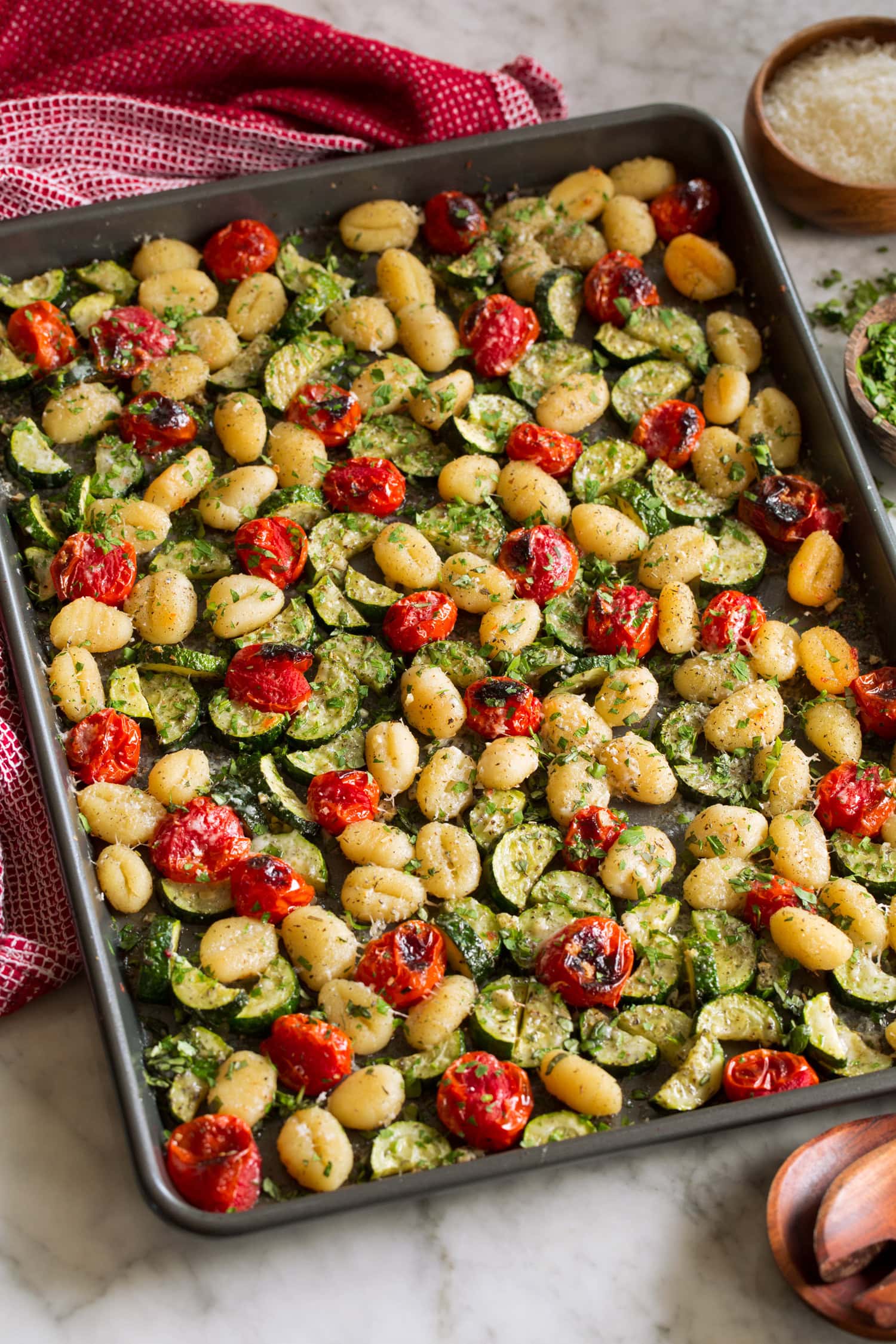 Sheet Pan Gnocchi with Zucchini and Tomatoes