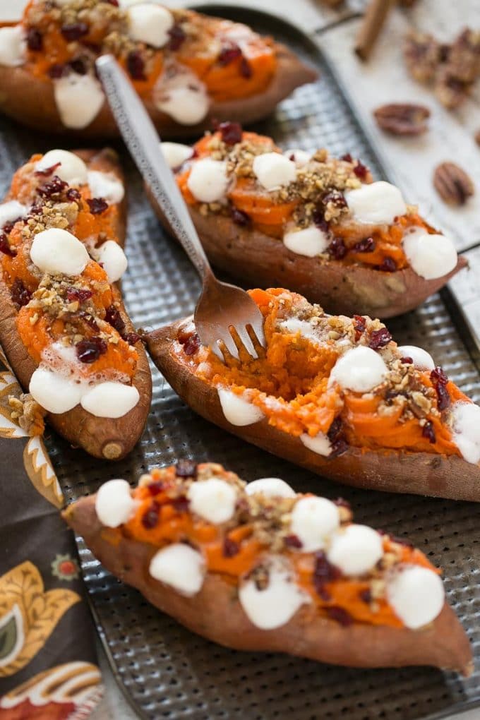 Twice Baked Sweet Potatoes