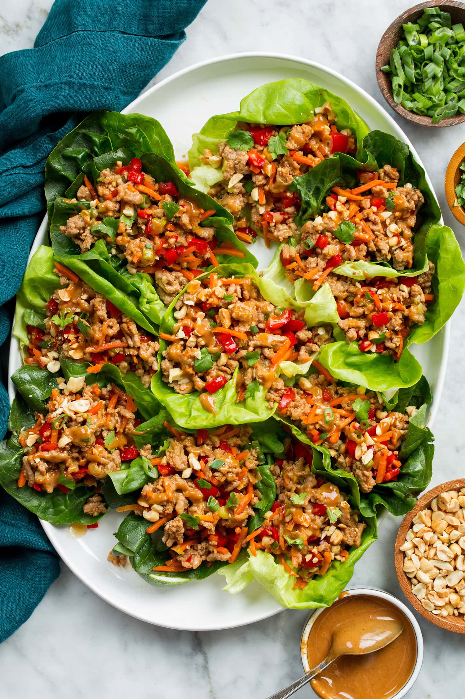 Thai Chicken Lettuce Wraps