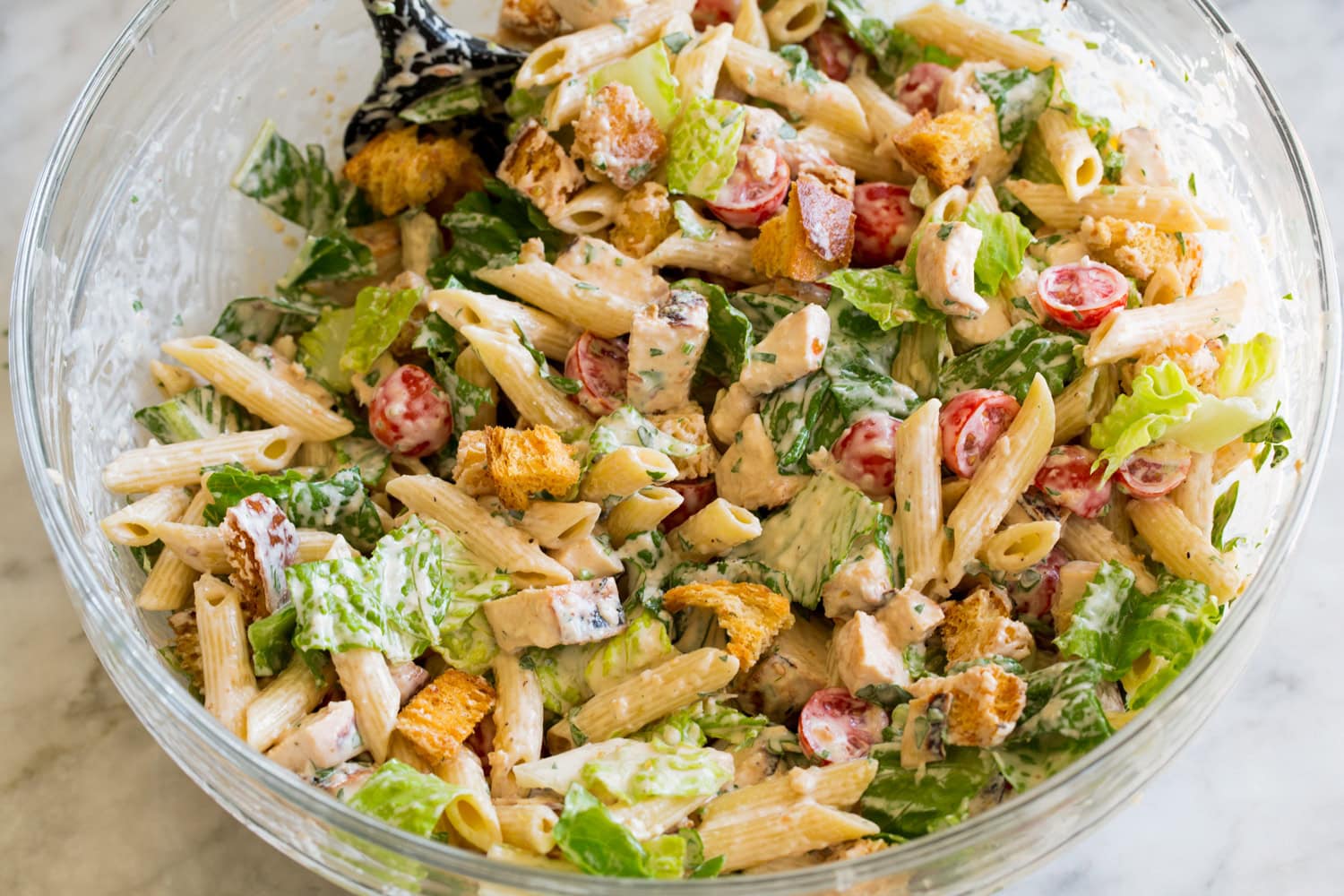 Chicken Caesar Pasta Salad