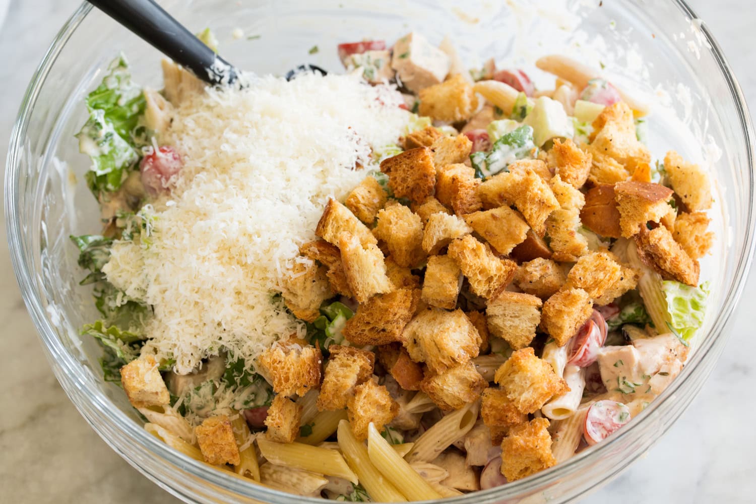 Chicken Caesar Pasta Salad