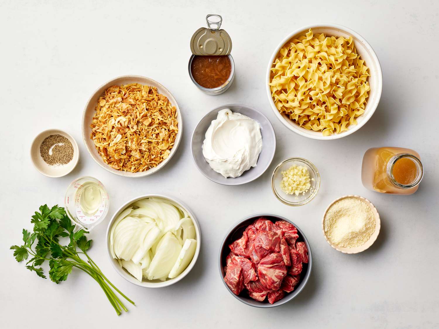 French Onion Beef and Noodles