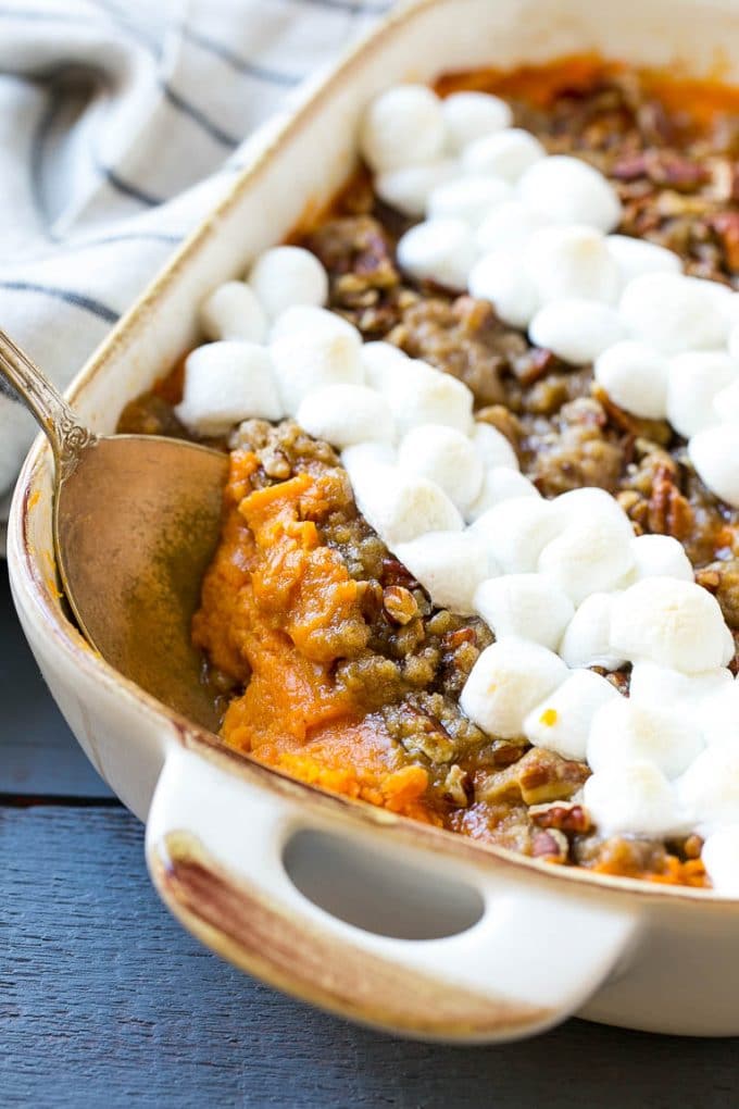 Sweet Potato Casserole with Marshmallows