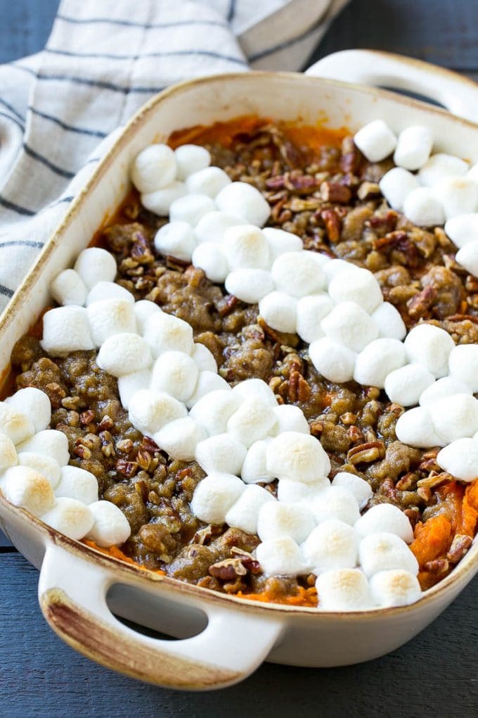 Sweet Potato Casserole with Marshmallows