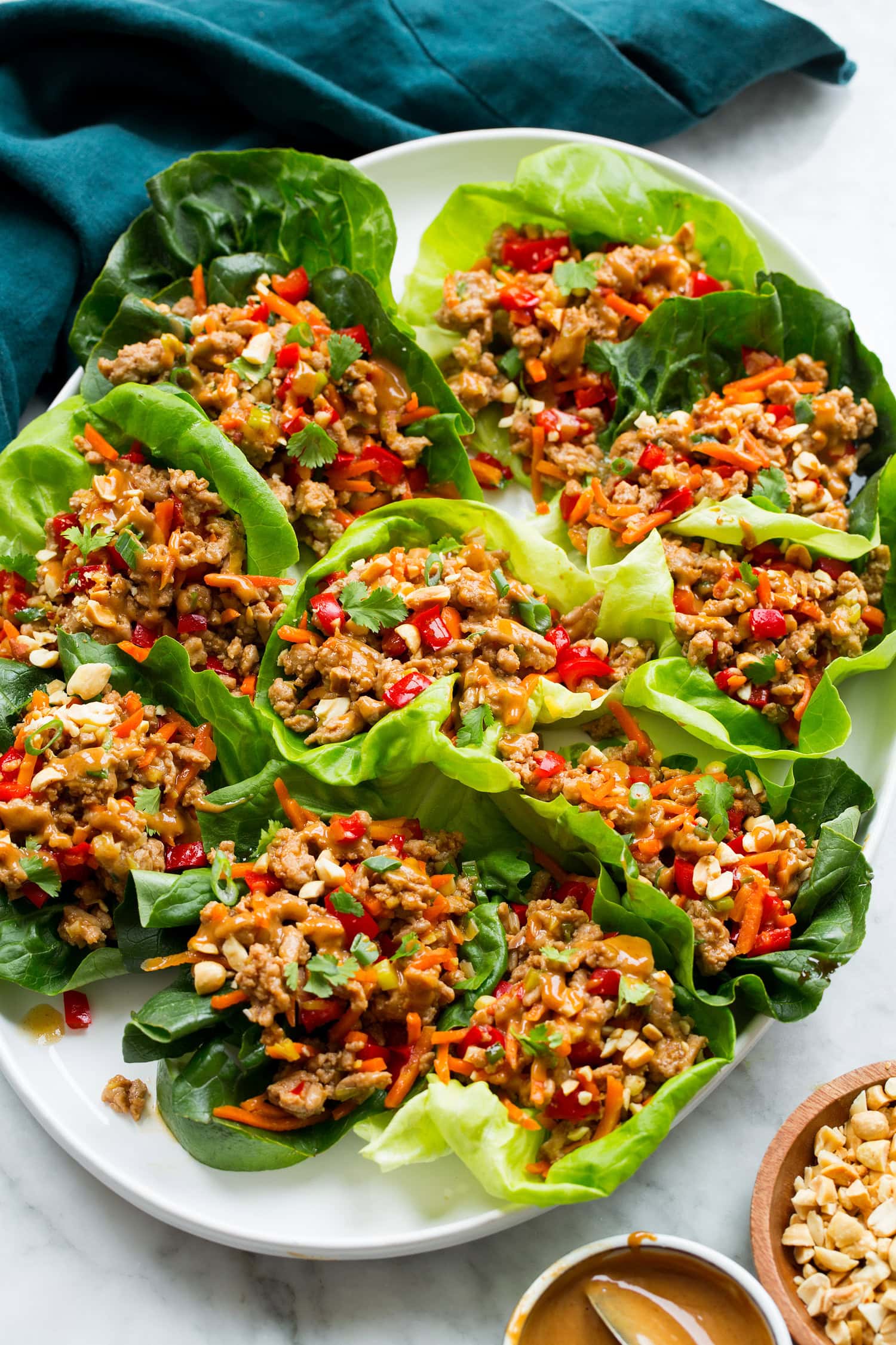 Thai Chicken Lettuce Wraps