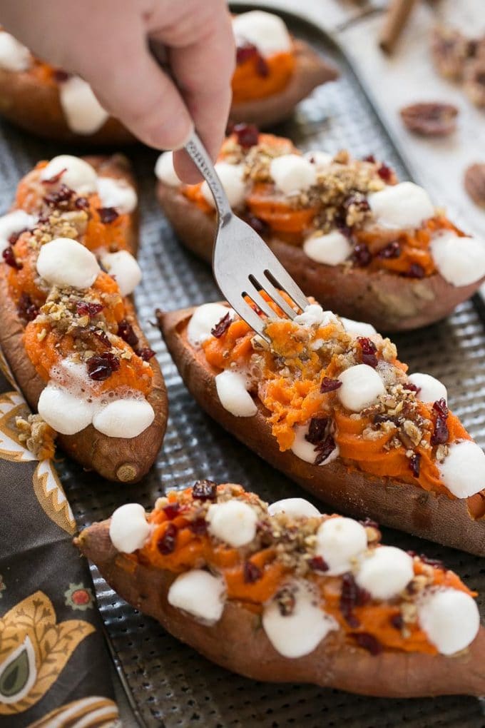 Twice Baked Sweet Potatoes