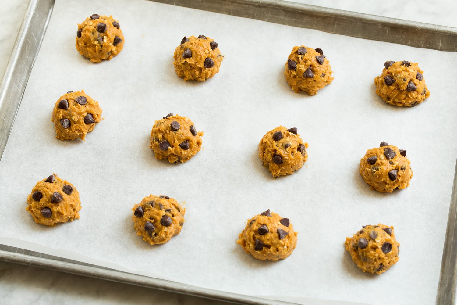 Pumpkin Oatmeal Chocolate Chip Cookies