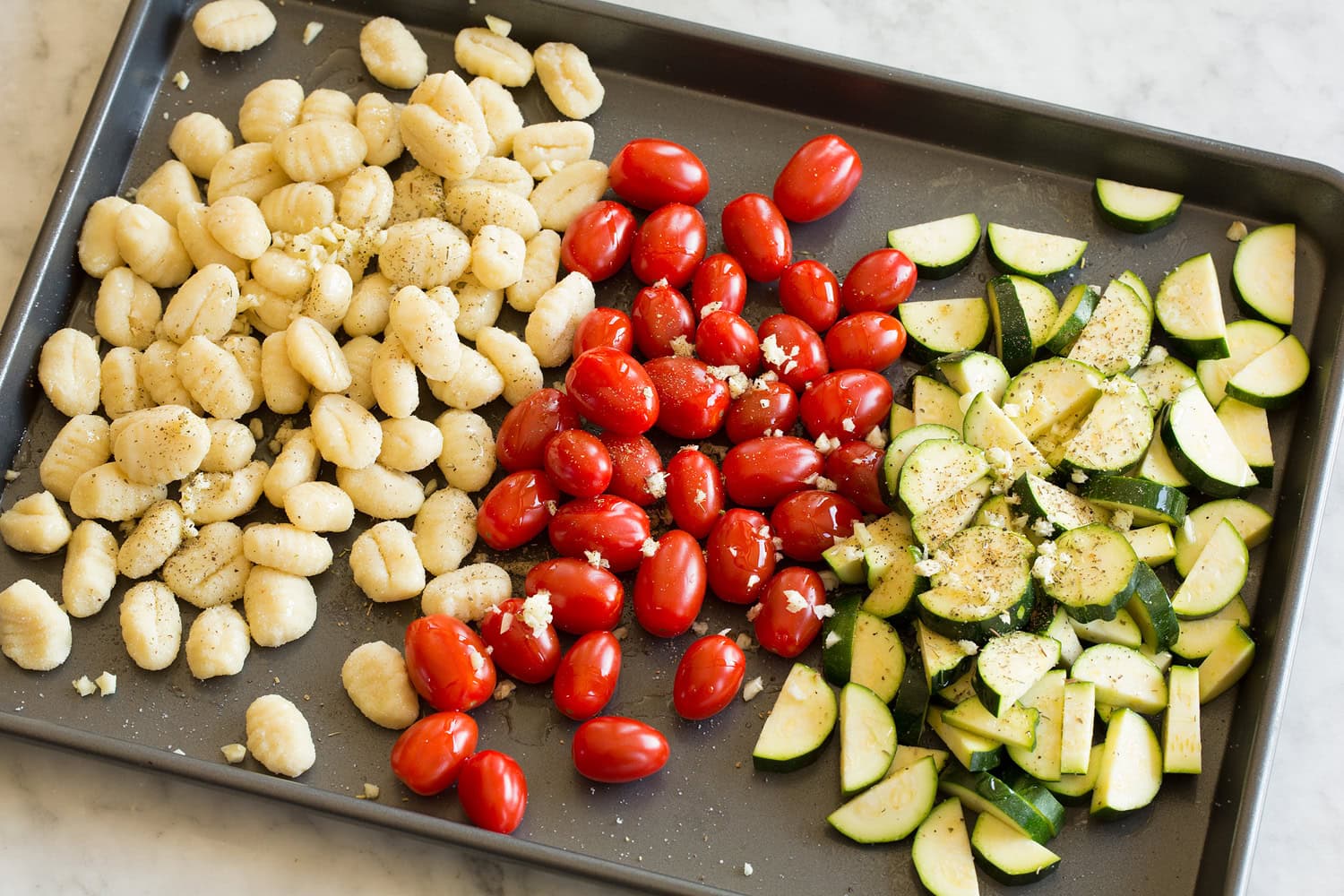 Sheet Pan Gnocchi with Zucchini and Tomatoes