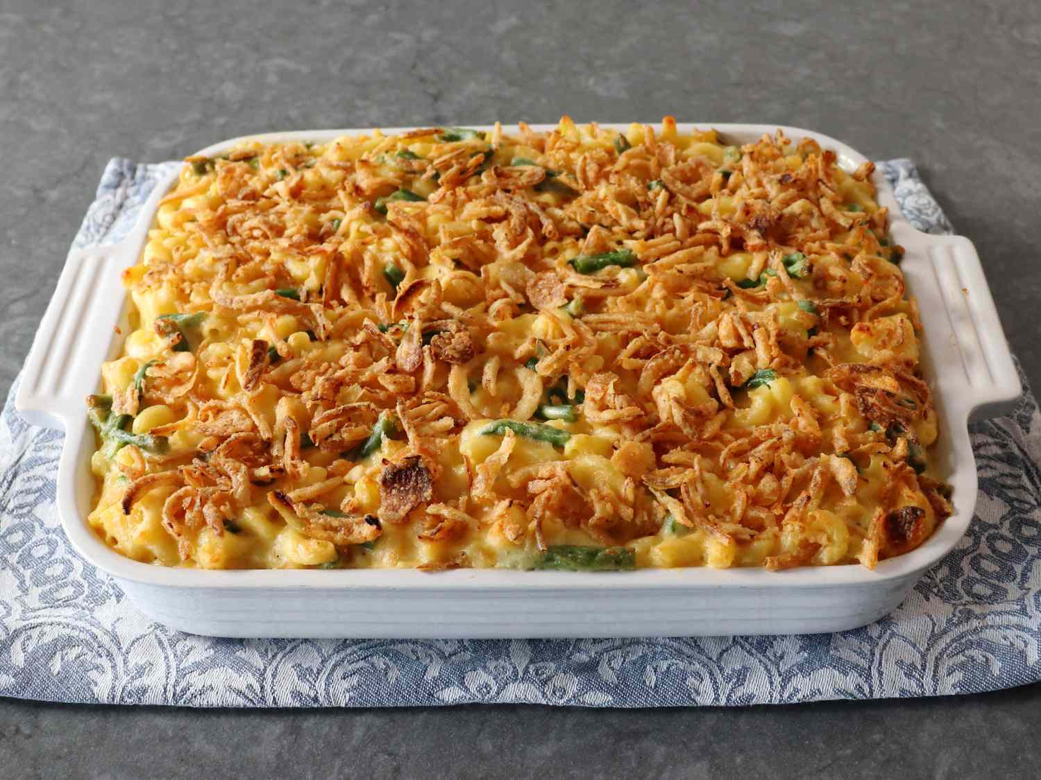 Green Bean Mac and Cheese