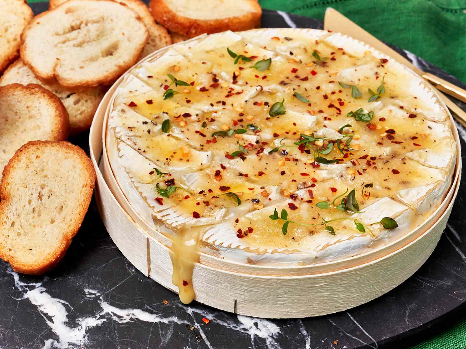 Garlic Butter Baked Brie in a Box