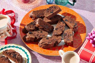 Double Chocolate Biscotti with Cherries