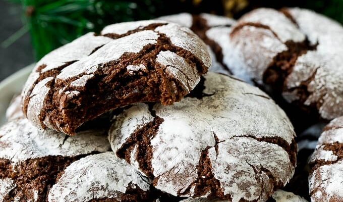 Chocolate Crinkle Cookies