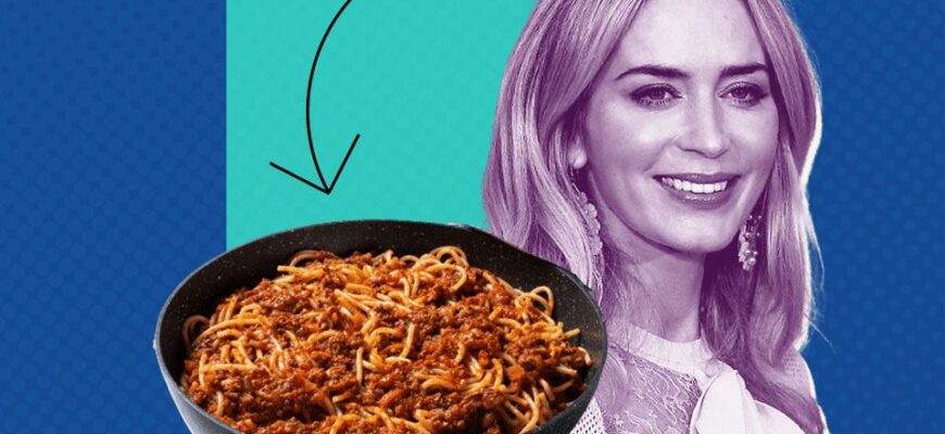 Emily Blunt's Turkey Bolognese Has a Secret Ingredient That Even Impressed Ina Garten