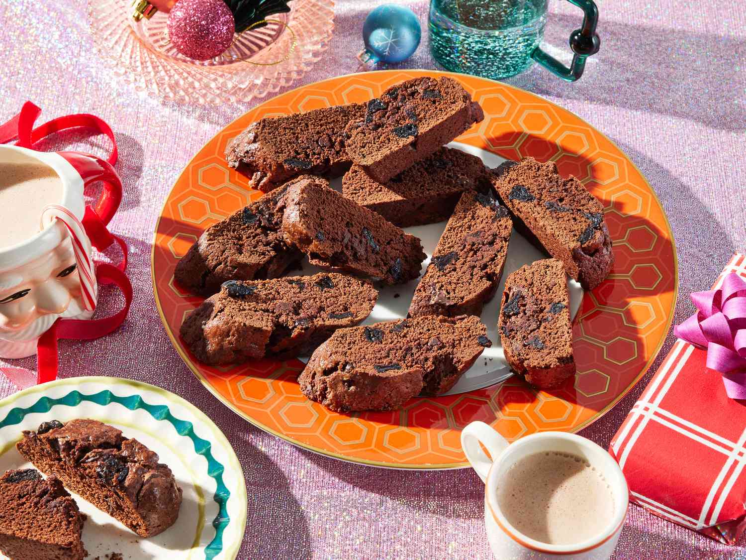 Double Chocolate Biscotti with Cherries