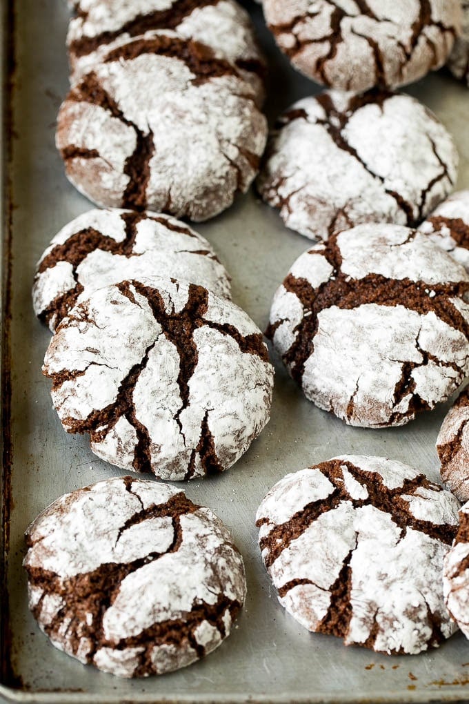 Chocolate Crinkle Cookies