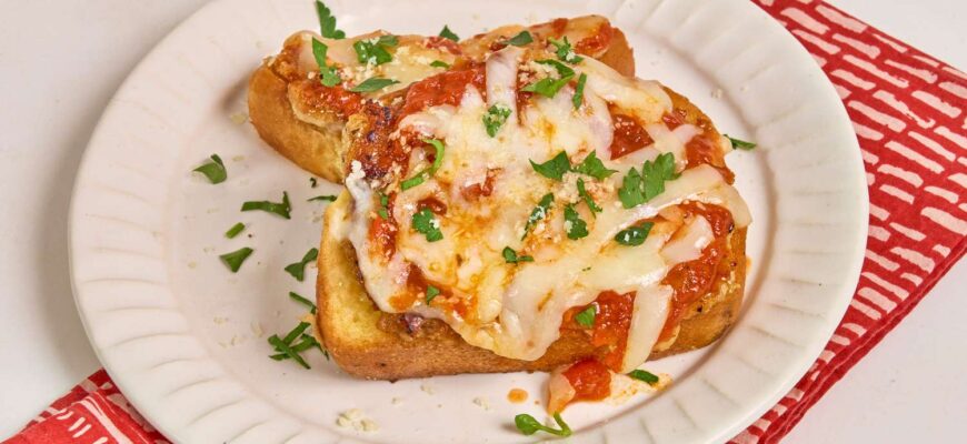 Smashed Chicken Parmesan Texas Toast