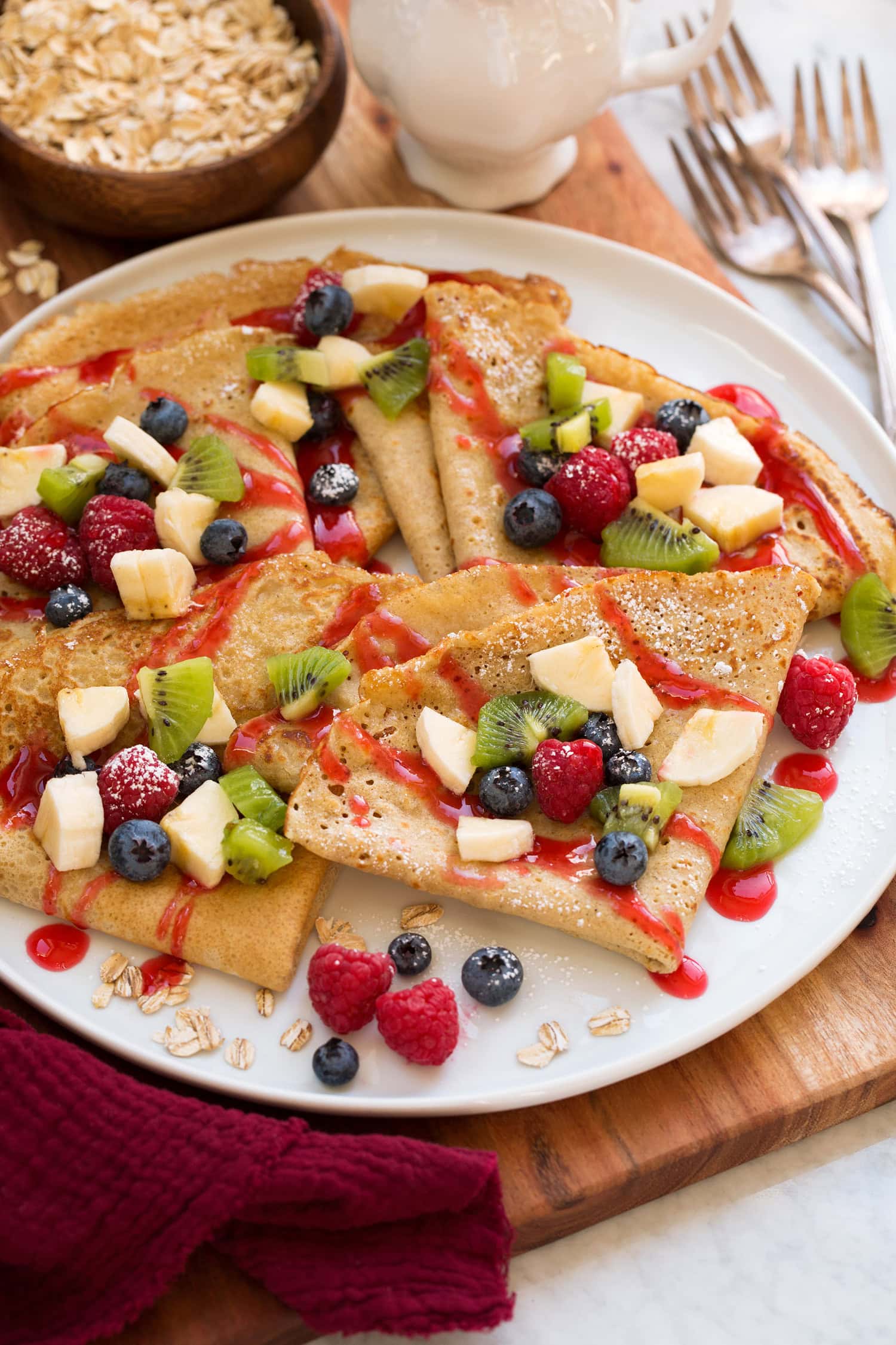 Healthy Oat Crepes