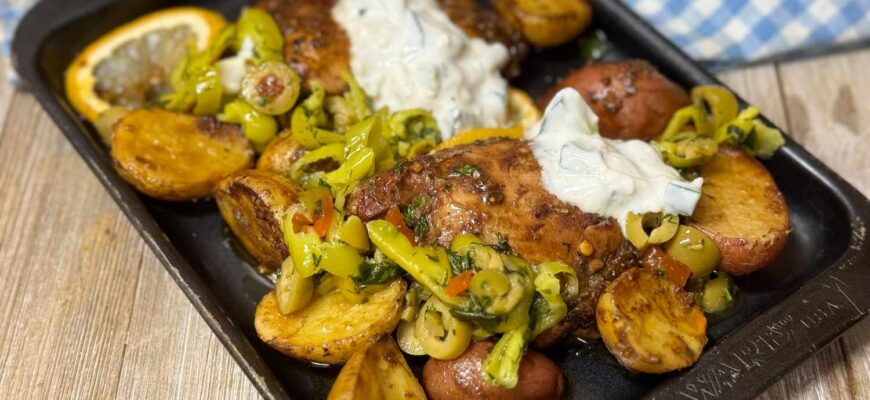 Sheet Pan Lemon Balsamic Chicken and Potatoes