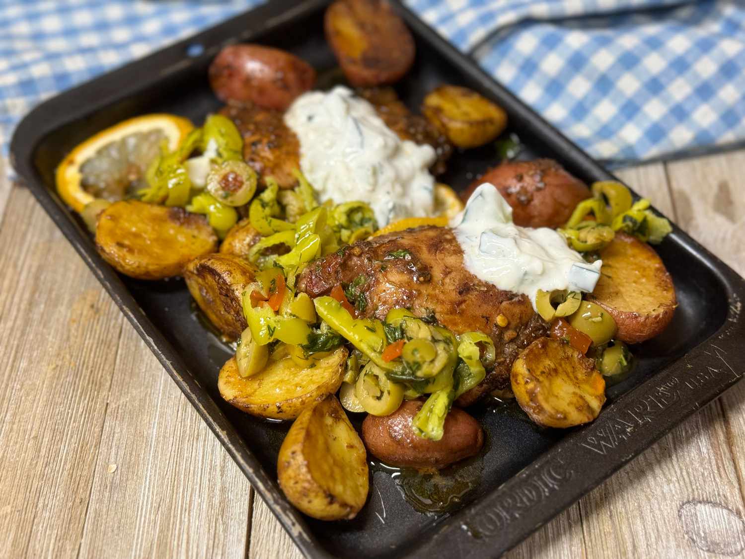 Sheet Pan Lemon Balsamic Chicken and Potatoes