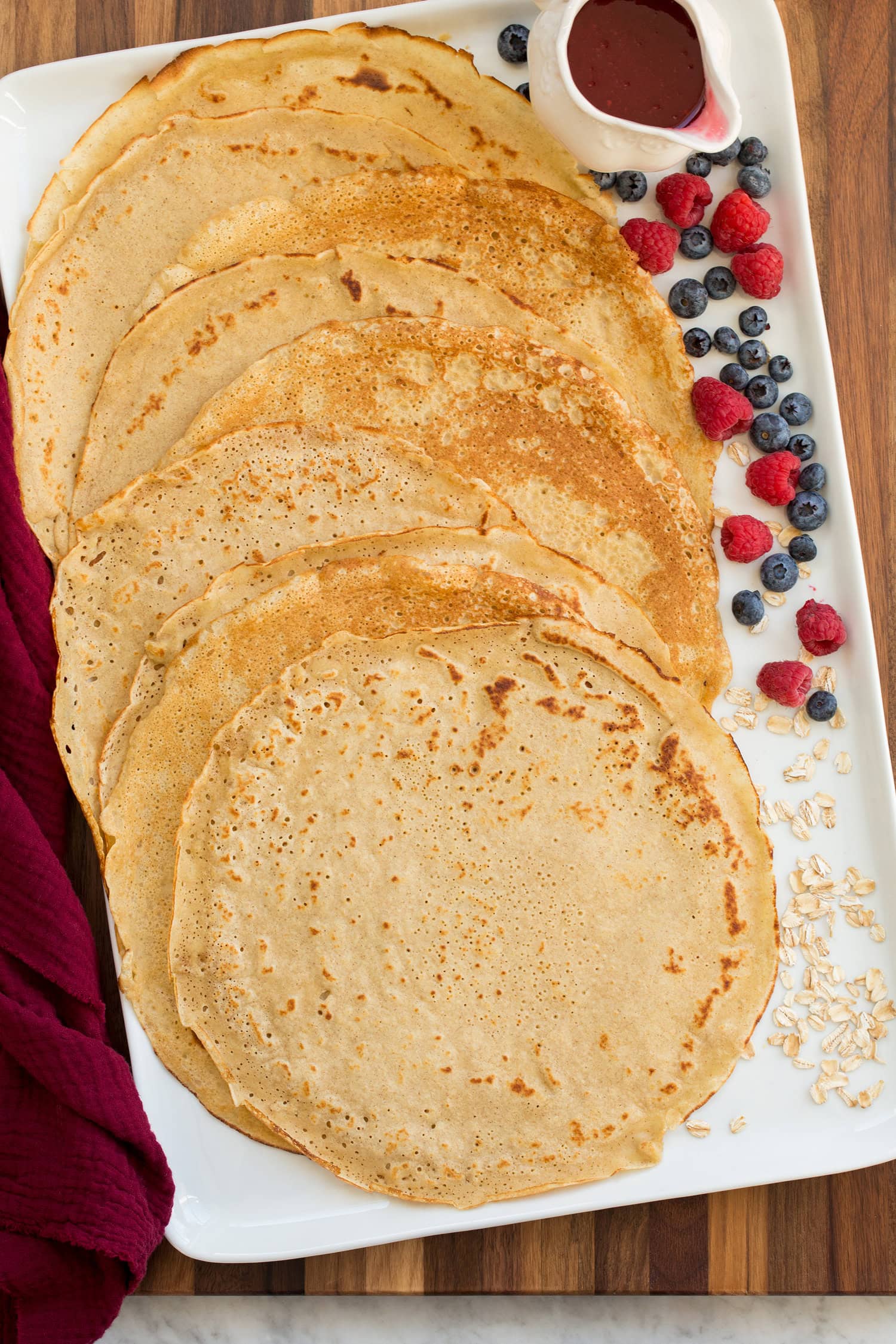 Healthy Oat Crepes