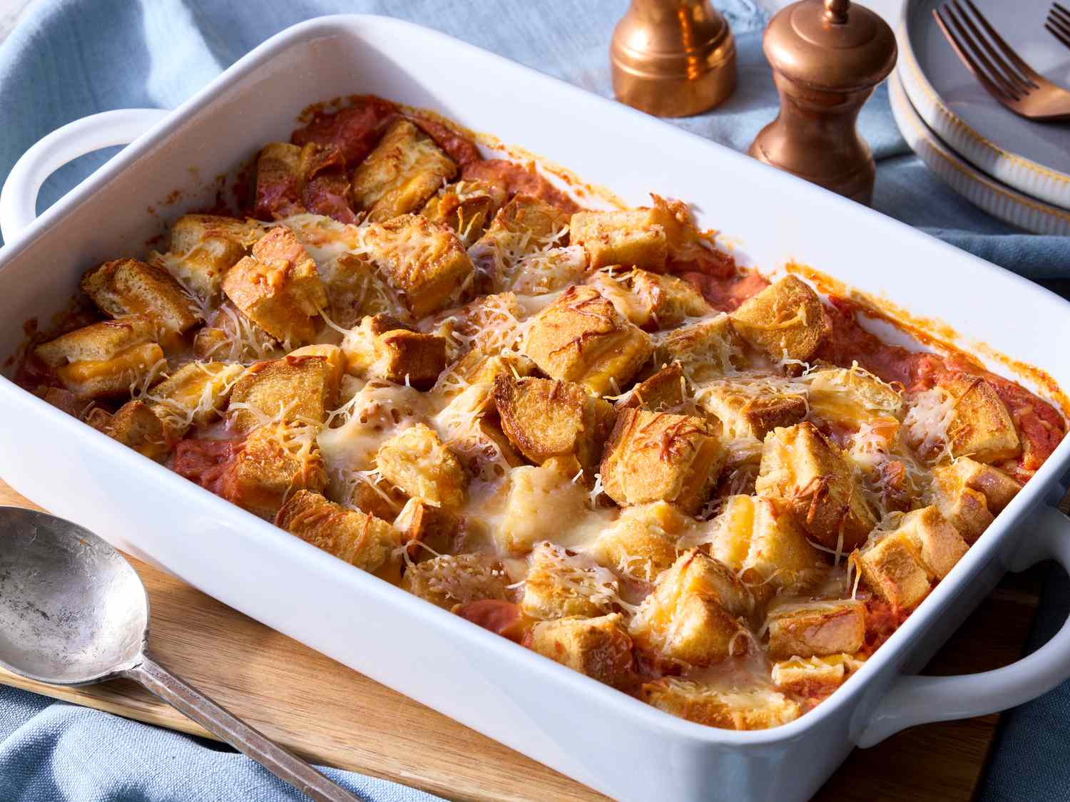 Tomato Soup and Grilled Cheese Casserole