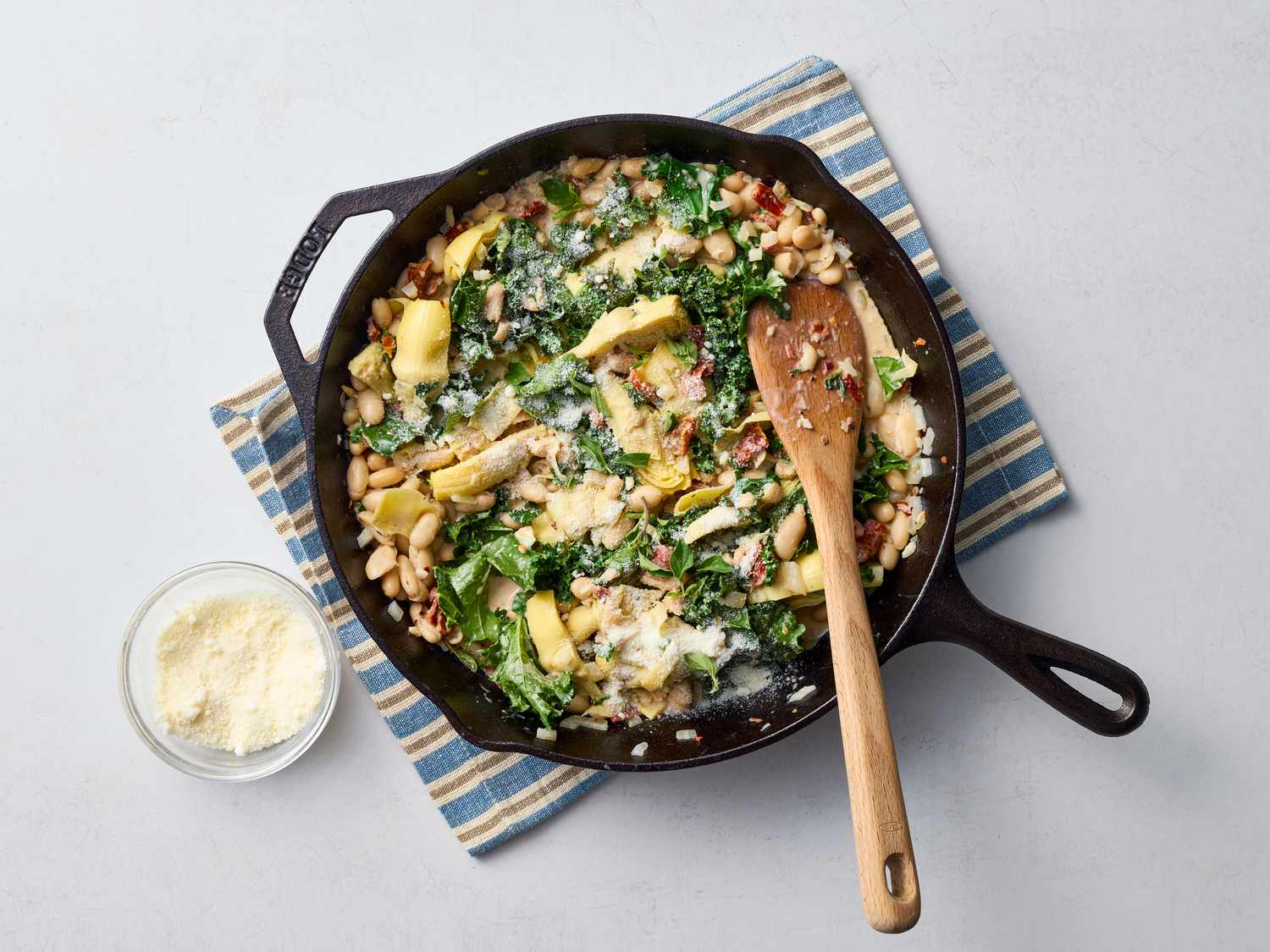 Creamy Tuscan White Bean Skillet