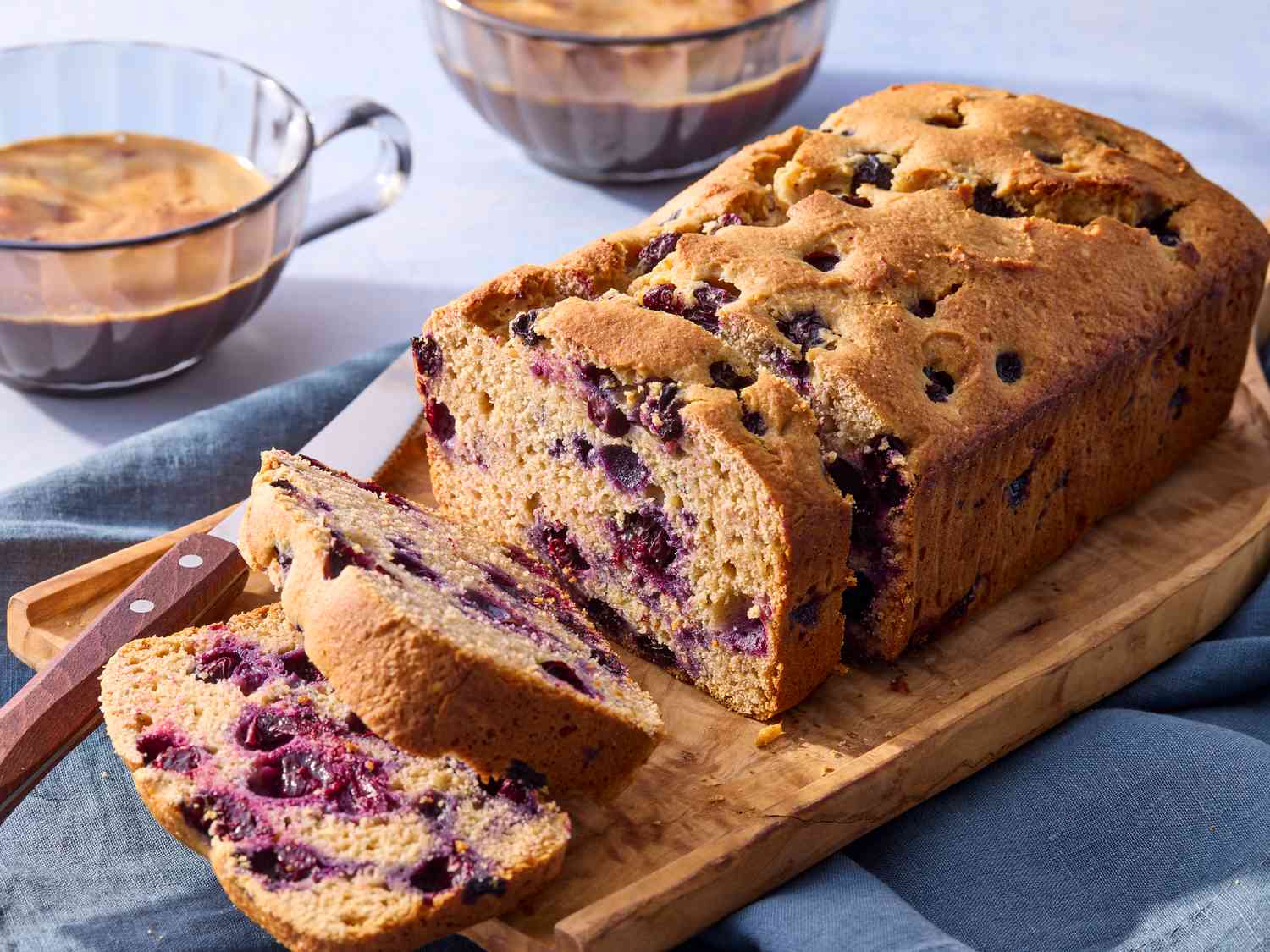 Cottage Cheese Blueberry Breakfast Cake