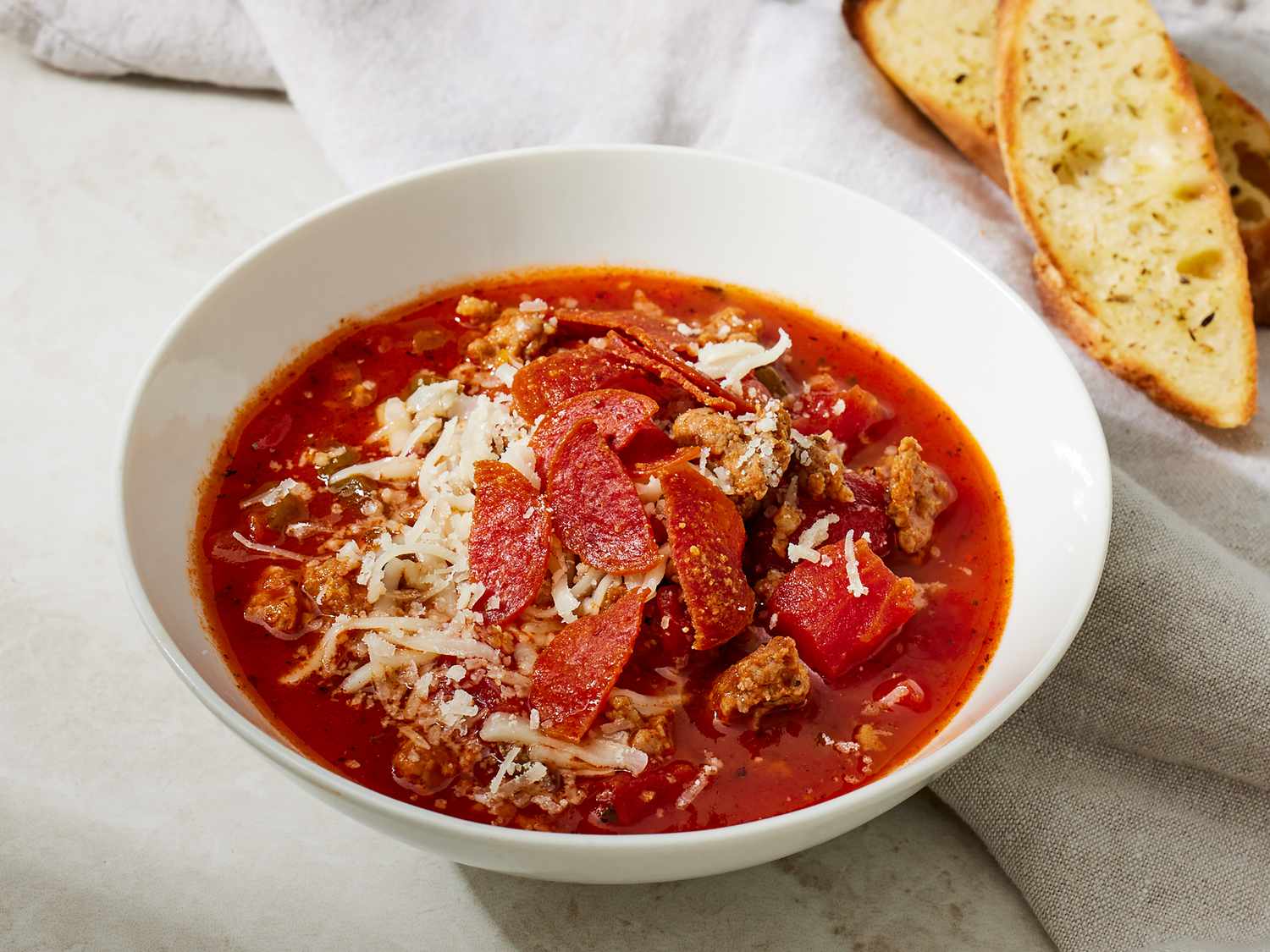 Pizza Soup Is the 30-Minute Weeknight Dinner of Your Dreams