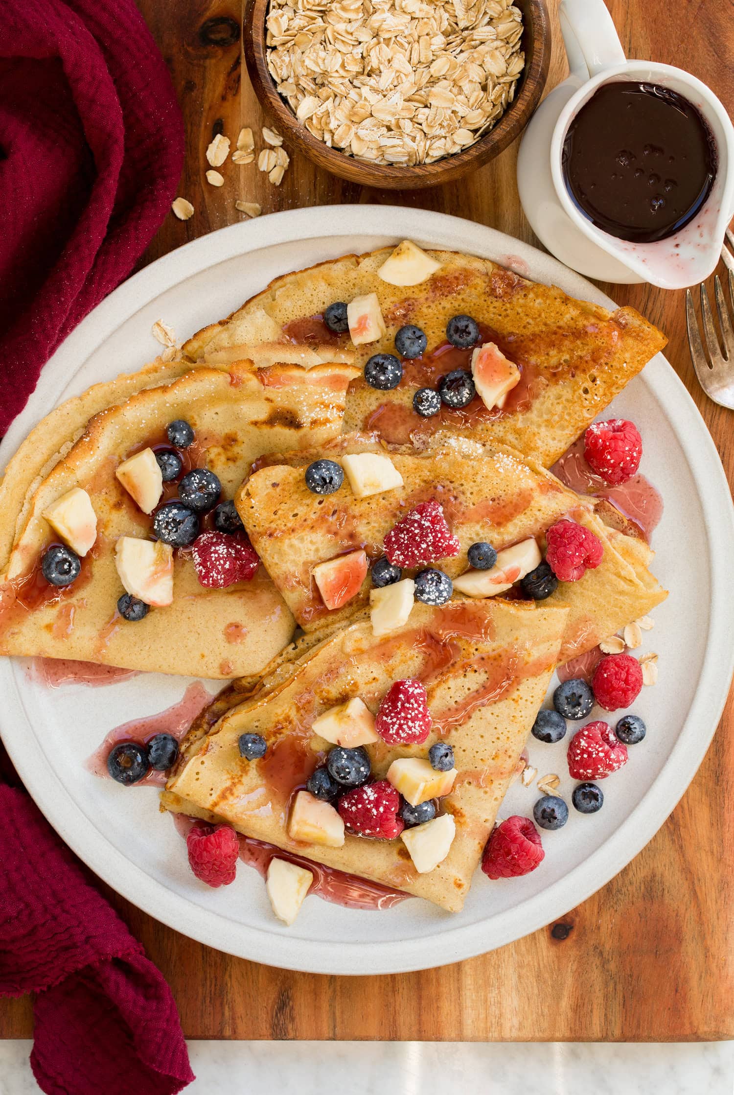 Healthy Oat Crepes