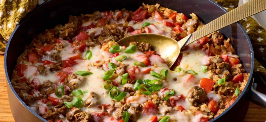 Ground Beef and Rice Skillet