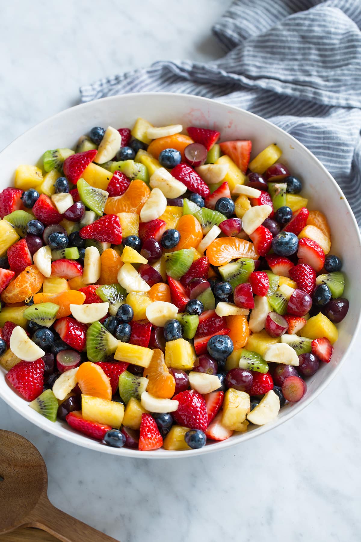 Honey Lime Rainbow Fruit Salad