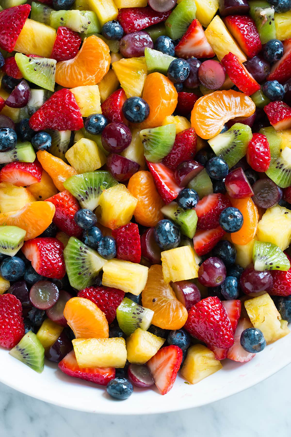 Honey Lime Rainbow Fruit Salad