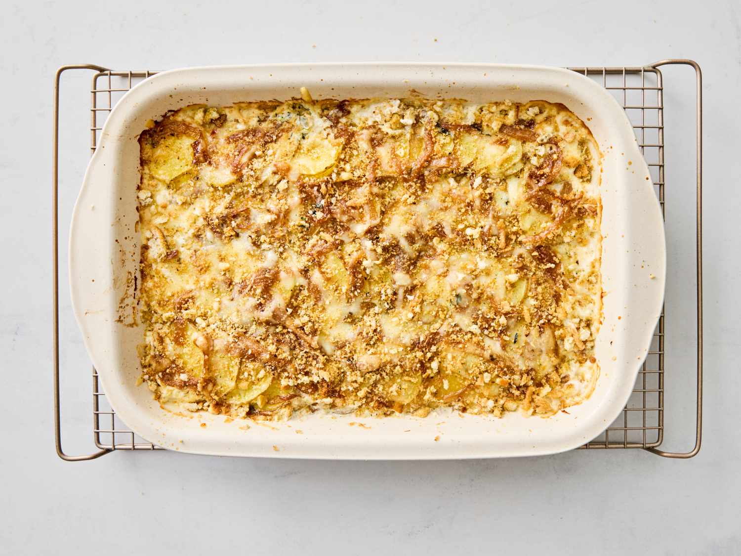 French Onion Potato Gratin