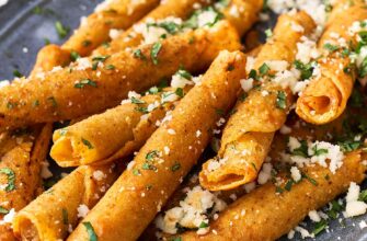 Air Fried Tossed Taquitos