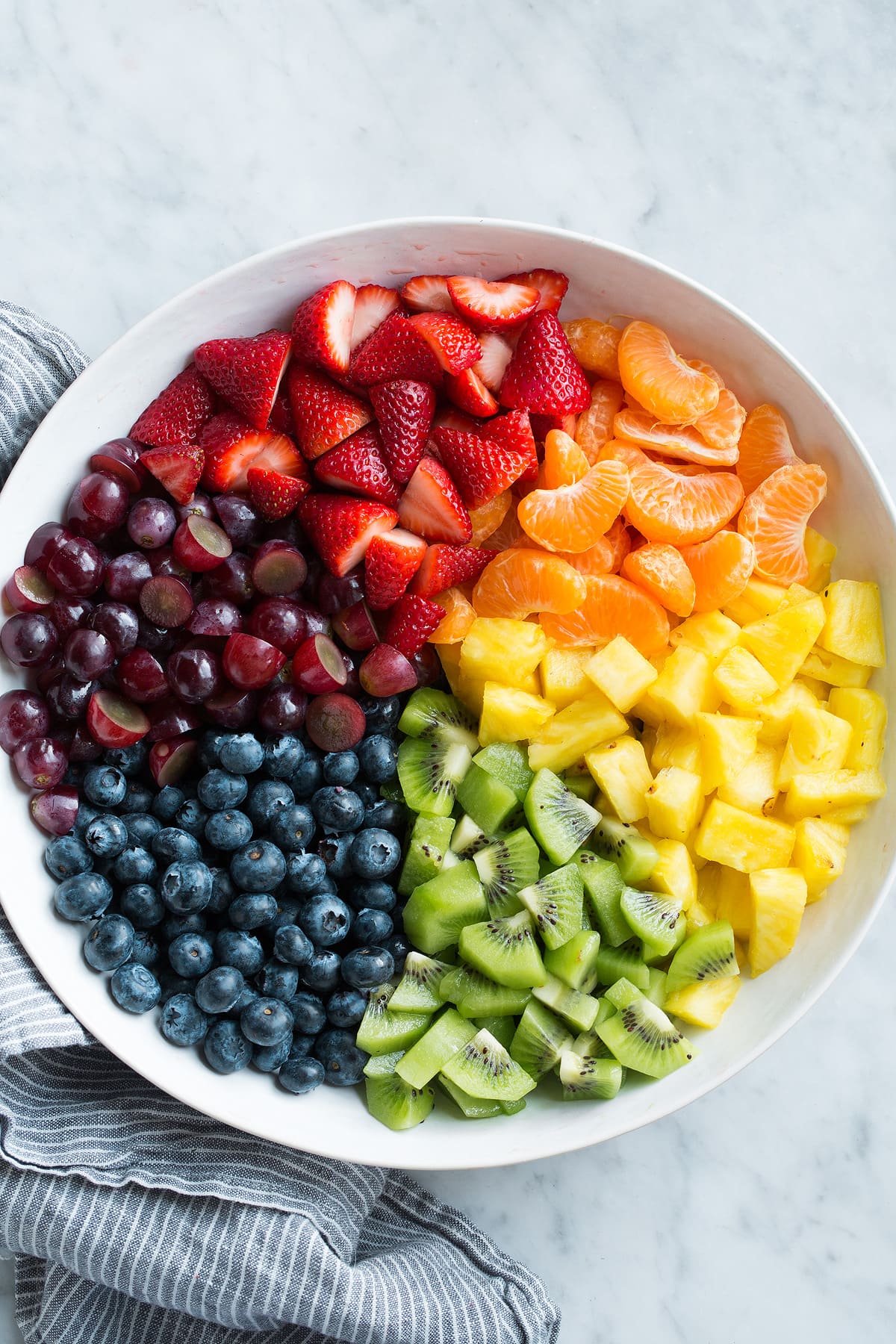 Honey Lime Rainbow Fruit Salad