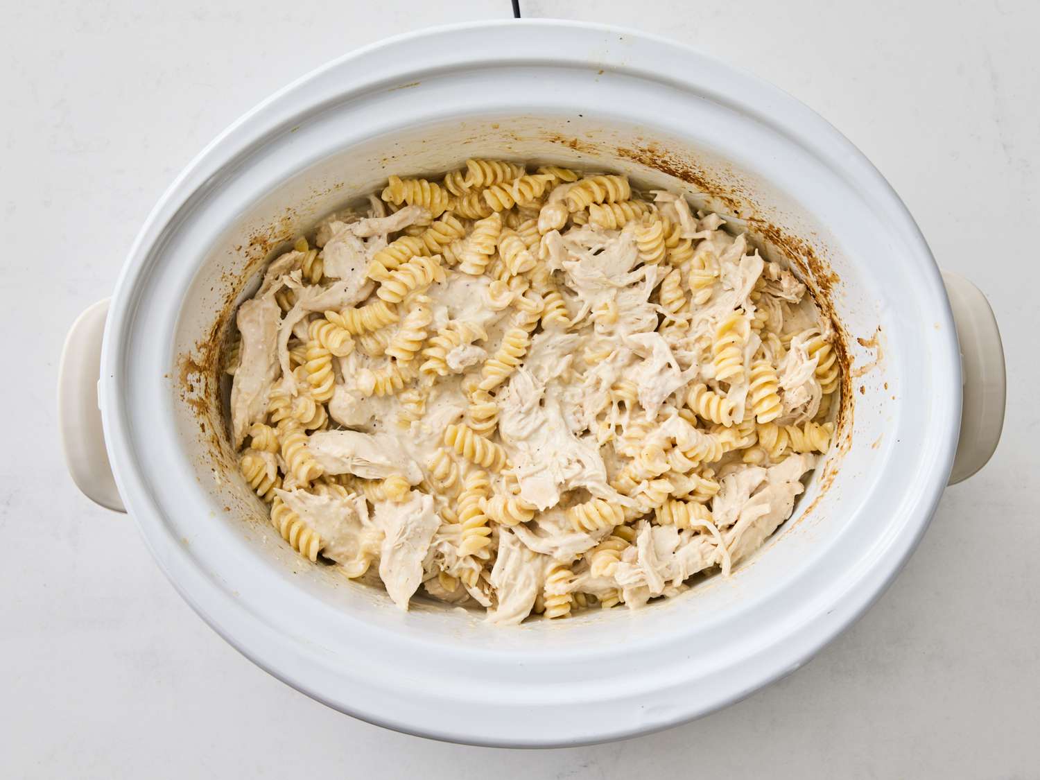 Crockpot Caesar Chicken Pasta