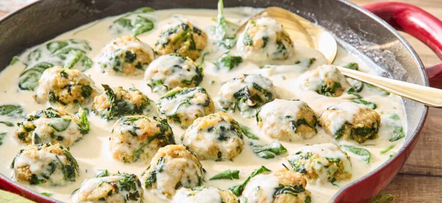 Chicken Florentine Meatballs