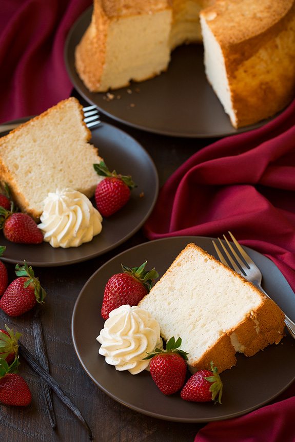 Angel Food Cake with Vanilla Bean