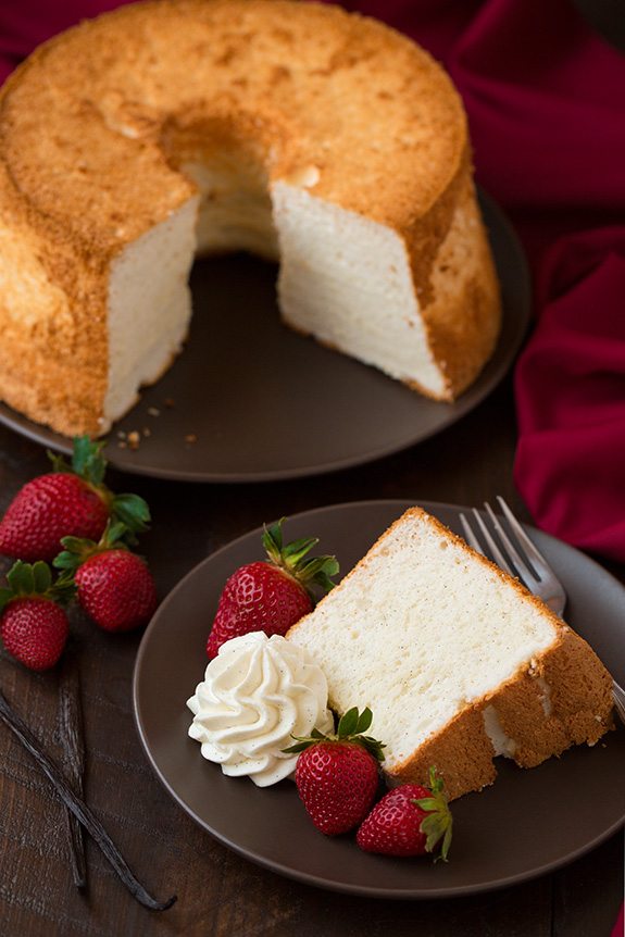 Angel Food Cake with Vanilla Bean