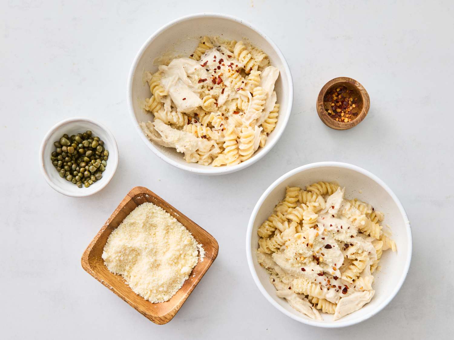 Crockpot Caesar Chicken Pasta