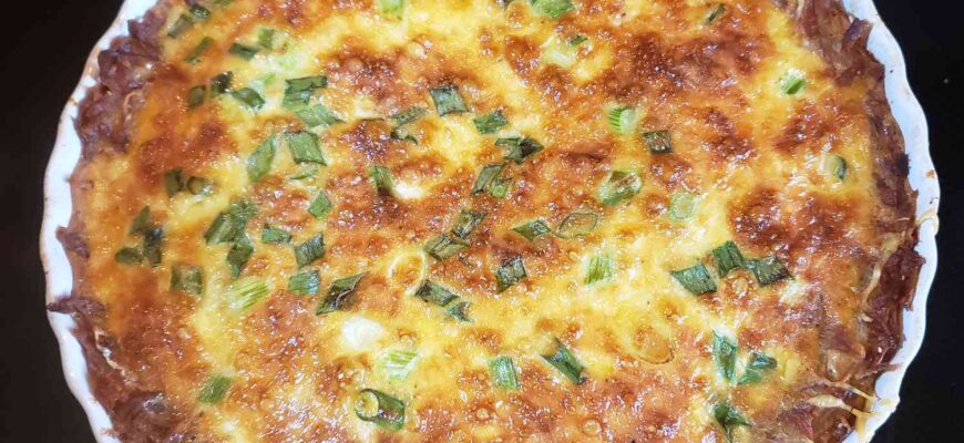 Hash Brown Crust Bacon Quiche