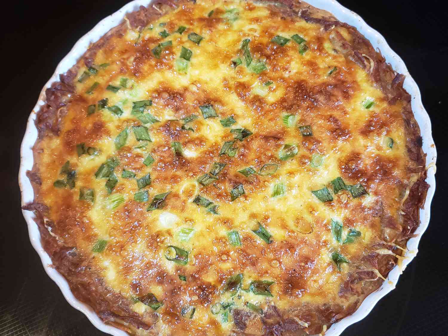 Hash Brown Crust Bacon Quiche