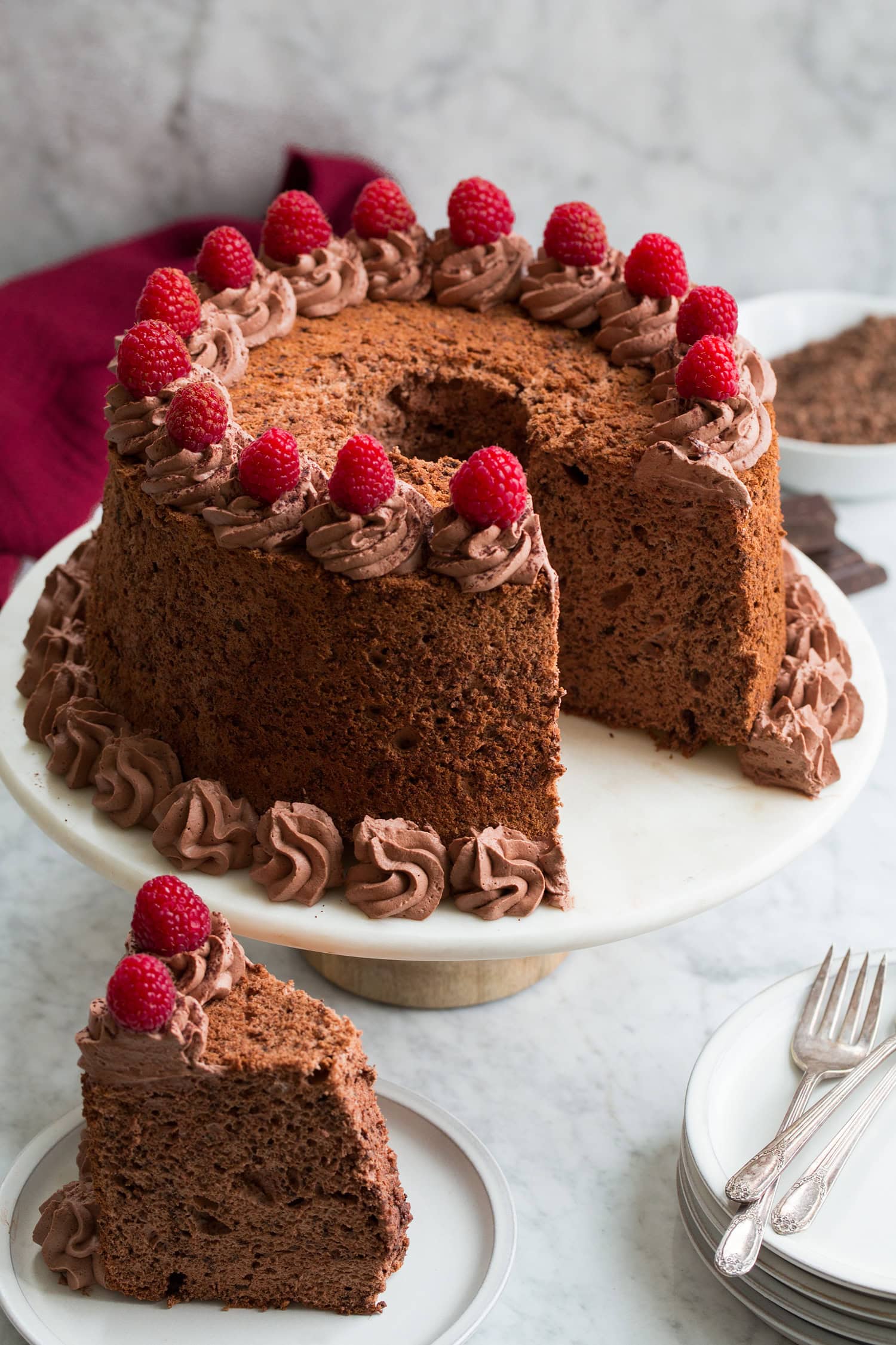 Chocolate Angel Food Cake