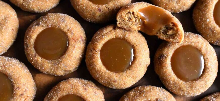 Sticky Toffee Pudding Thumbprints