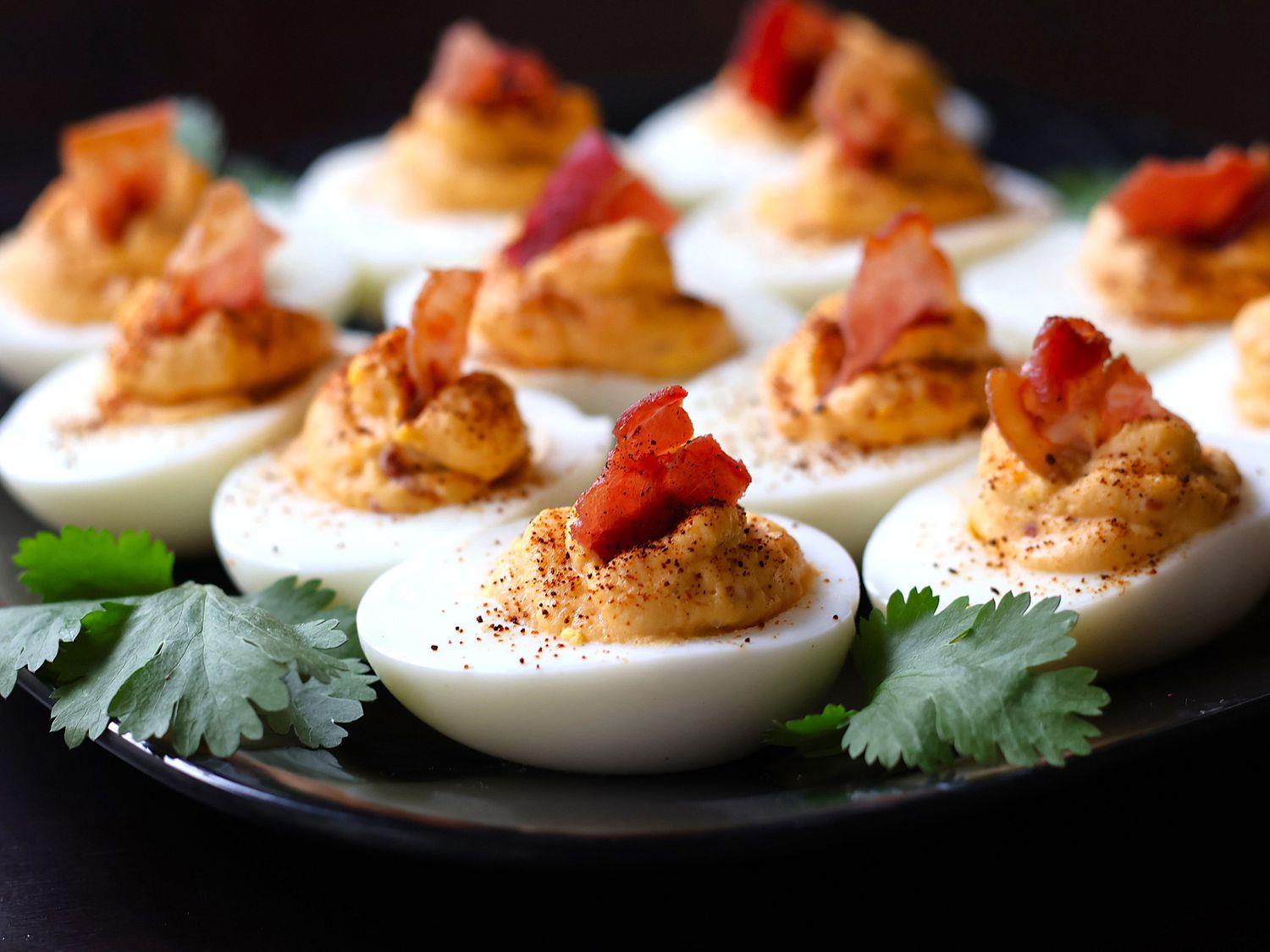 Chipotle Bacon Deviled Eggs