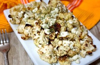 Roasted Cauliflower with Feta