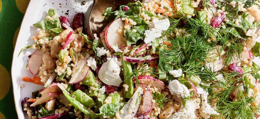 Crunchy Radish and Two-Bean Salad