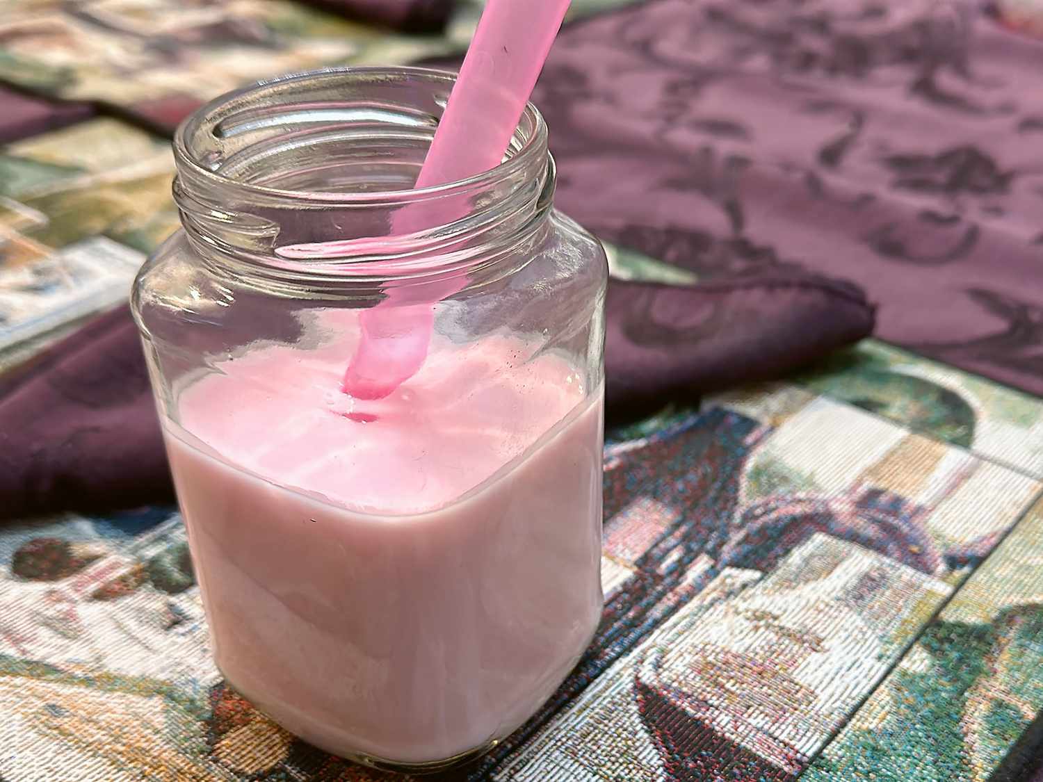 Homemade Strawberry Kefir